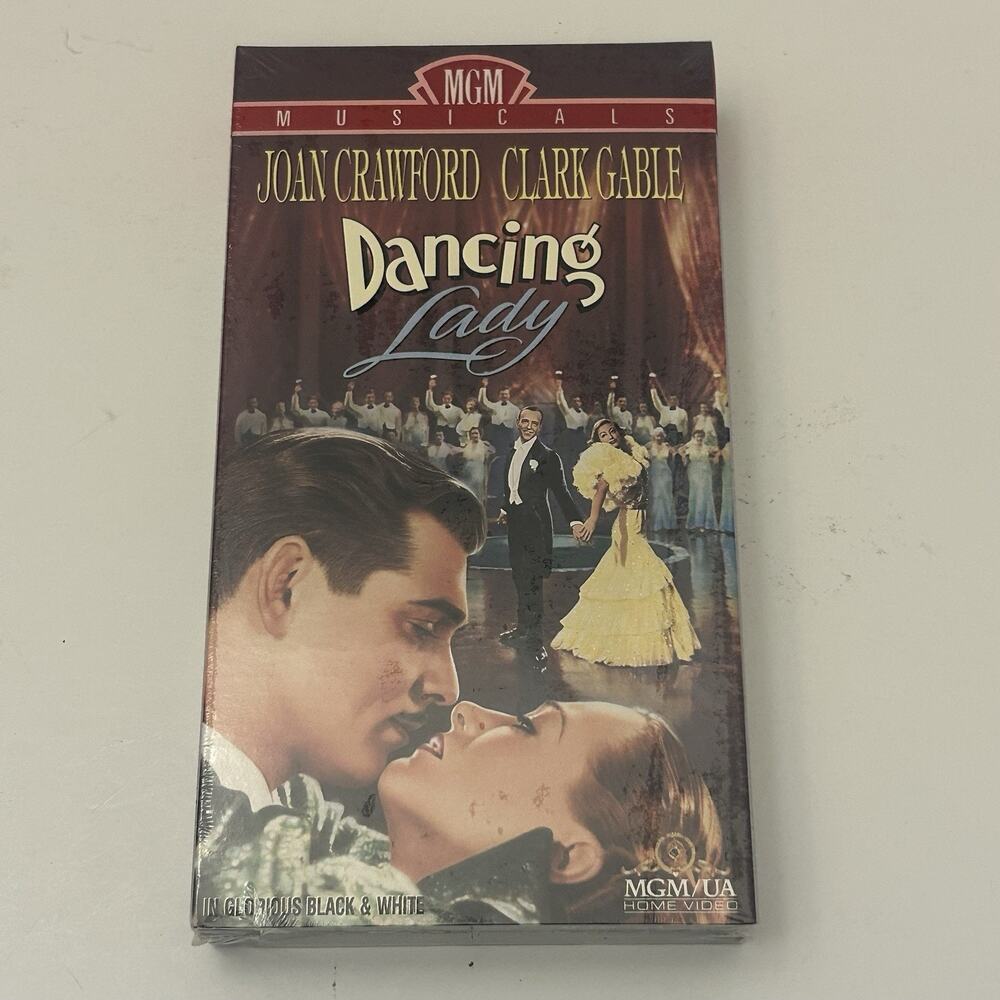 Dancing Lady (1933) VHS Clark Gable, Joan Crawford MGM/UA 1991 NEW